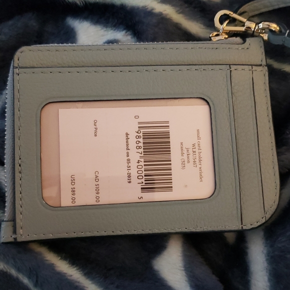 New Kate Spade Small Card Holder Wristlet Seaside - Picture 2 of 3